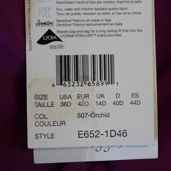 NWT Profile by Gottex Center Detail Tankini Top - Picture 4 of 4